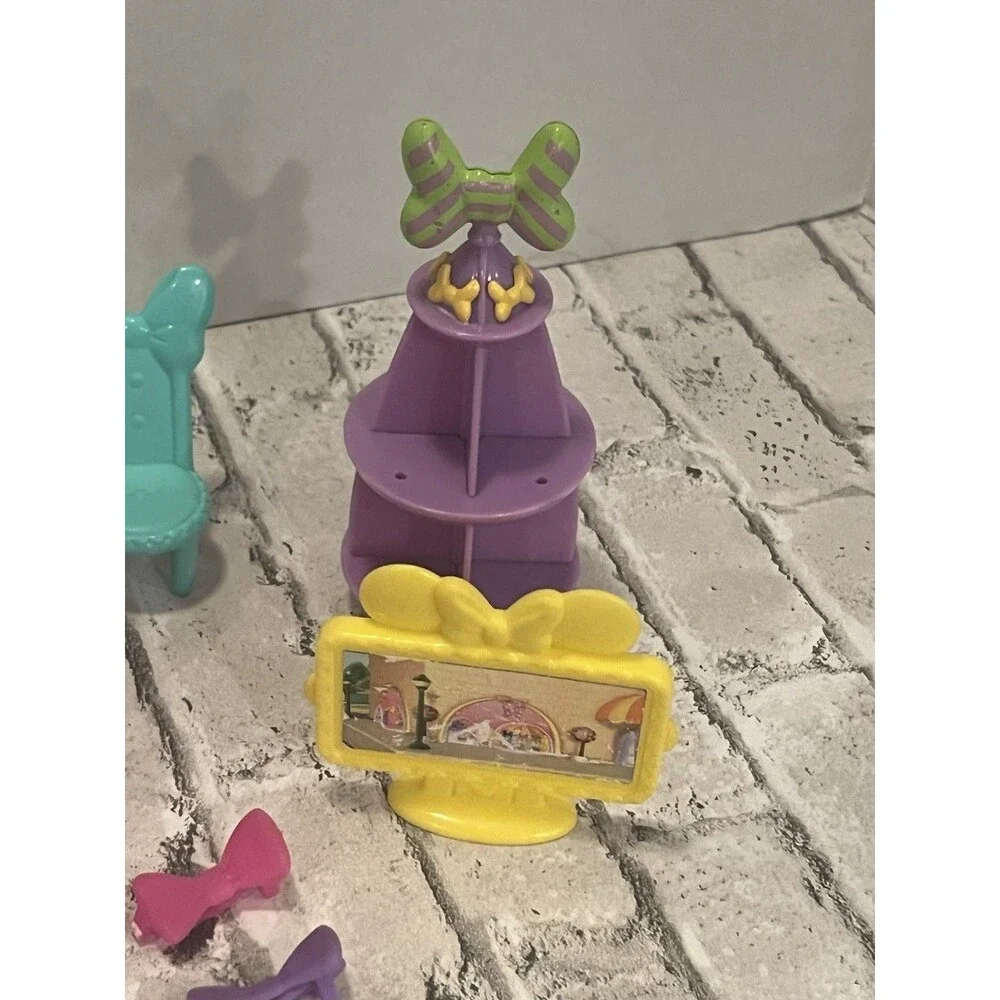 Minnie Mouse Bow Sweet Home Dollhouse Furniture Accessories Disney Toy Set Lot